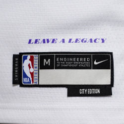 Nike City Edition Swingmam Jersey - Player - 8-20Y - La Lakers Lebron White/Purple