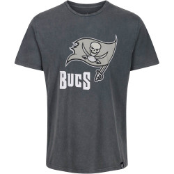 Re:Covered NFL Monochrome Logo T-Shirt Tampa Bay Buccaneers Washed Black