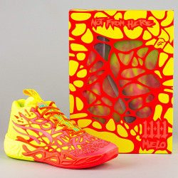 Basketbalové tenisky Puma LaMello Ball MB.04 LOVE Pink Alert/Yellow Alert