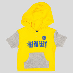 OUTER STUFF NBA SLAM DUNK 3PC SS CREEPER SET GOLDEN STATE WARRIORS Blue/Yellow/Grey