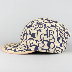 Šiltovka DJINN'S 5 Panel Soft Flat Cap Simple Aztek Beige/Black