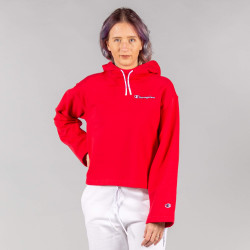 Champion Logo Hooded Sweatshirt Red