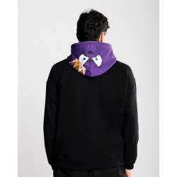 Mikina Sprayground Many Chains Bear Over Hoodie Black