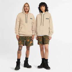 Timberland Wov Badge Hoodie - light brown