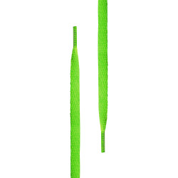 Tubelaces White Flat neongreen 120cm
