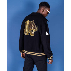 Sprayground Golden Tiger Varsity Black