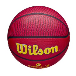Wilson Nba Player Icon Outdoor Basketball Trae Young Red (Sz. 7)