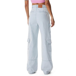 Karl Kani KK Serif Cargo Pocket Denim bleached blue