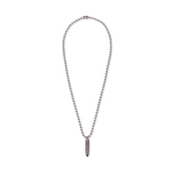 GRMY GRIMEY WEAR GLORIFIED BULLET NECKLACE SILVER