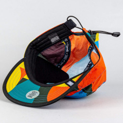 Šiltovka DJINN'S 5 Panel Soft Flat Cap Geometric Dark