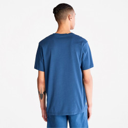 Timberland SS Branded Linear Dark Denim