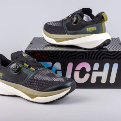 Bežecké trailové tenisky Peak Trail Running Shoes Taichi-Orographic Exploration-Fearless Version Black/Chrome Green