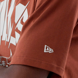 Tričko NEW ERA Chicago Bulls NBA Core Plus Brown Oversized T-Shirt hnedé