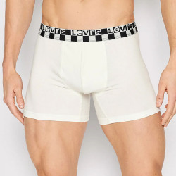 Levis Men Checkerboard Wb Boxer Brief 2P White/Black