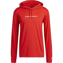 Adidas Men Donovan Mitchell Pullover Hoodie Red