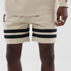 Kraťasy NEW ERA New York Yankees MLB Light Beige Oversized Mesh Shorts béžové