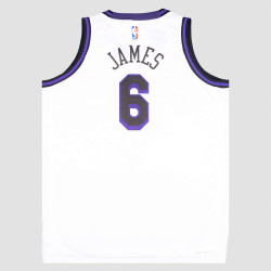 Nike City Edition Swingmam Jersey - Player - 8-20Y - La Lakers Lebron White/Purple