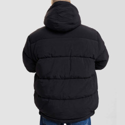 Sean John SJ Script Logo Hooded Puffer Jacket black