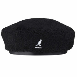 Kangol Nylon Plush Rev Beret Black/Electric Pink