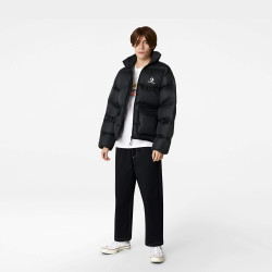 Converse Patch Pocket Puffer Jacket Black