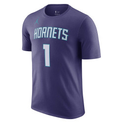 Jordan Boys Statement N&N Tee Hornets Lamelo Ball Purple