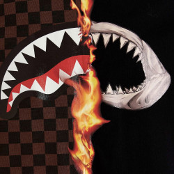 Sprayground Burnt Sharks In Paris T-Shirt Brown/Black