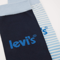 Levis Unisex Logo Stripe Regular Cut 2P Blue Combo