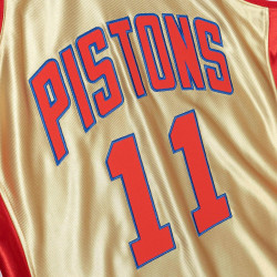 Mitchell & Ness 75th NBA Anniversary Gold Swingman Jersey DETROIT PISTONS ISSIAH THOMAS Gold