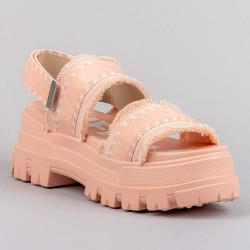 Buffalo Sandal Platform Aspha Str Rose
