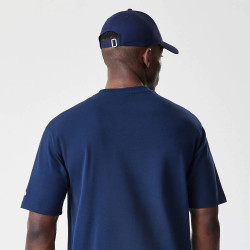 Tričko NEW ERA New York Yankees MLB Script Navy Oversized T-Shirt tmavomodré