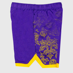 Detské šortky Outerstuff NBA Sensational Score Fleece Short Los Angeles Lakers fialové
