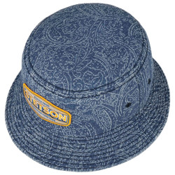 Klobúk Stetson Bucket Denim Paisley Festival modrý