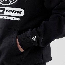 Mikina NEW ERA New York Yankees MLB Logo Graphic Black Oversized Pullover Hoodie čierna