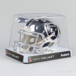 Miac Riddell Chrome Mini Helmet Las Vegas Raiders