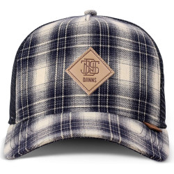 Šiltovka so sieťkou Djinn's Trucker Cap HFT Denim Wishy check/indigo