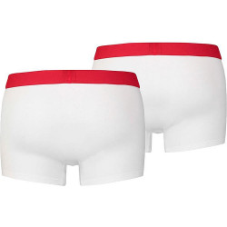 Levis Men Solid Basic Trunk (2-Pack) White / White