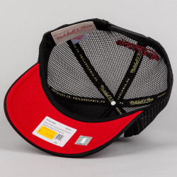 Mitchell & Ness NBA Billboard Trucker Snapback Hwc Miami Heat Black