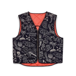 Grimey Wear The Toughest Quilted Vest Orange