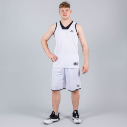 Basketbalová súprava (dres + trenírky) Peak Basketball Sets Match 2 biela