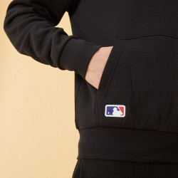 NEW ERA mikina MLB Team logo metallic print hoody NEW YORK YANKEES Black