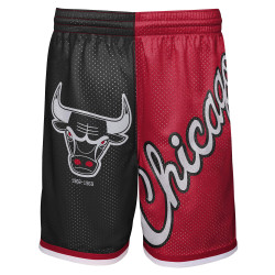 Mitchell And Ness NBA Big Face Shorts 5.0 - 8-20Y Chicago Bulls Black/Red/White