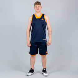 Basketbalová súprava (dres + trenírky) Peak Basketball Sets Match 2 tmavomodrá