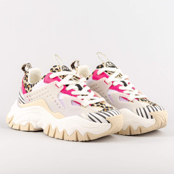 Buffalo Trail One Animal Mix/Cream/Magenta