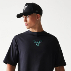 Tričko New Era Chicago Bulls NBA League Essential Black Oversized T-Shirt čierné