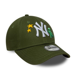 Detská šiltovka New Era New York Yankees Child MLB Space Icon Dark Green 9FORTY Adjustable Cap olivová
