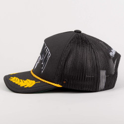 Mitchell & Ness NBA Gold Leaf Trucker Brooklyn Nets Black