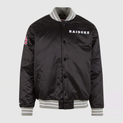 Bunda Mitchell & Ness NFL Raiders Stylish čierna