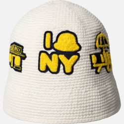 Klobúk KANGOL® NY CROCHET HAT biely