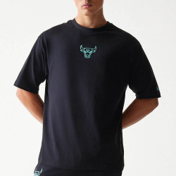 Tričko New Era Chicago Bulls NBA League Essential Black Oversized T-Shirt čierné