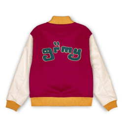 Grimey Wear Lust Mantra Wool Baseball Jacket Wine